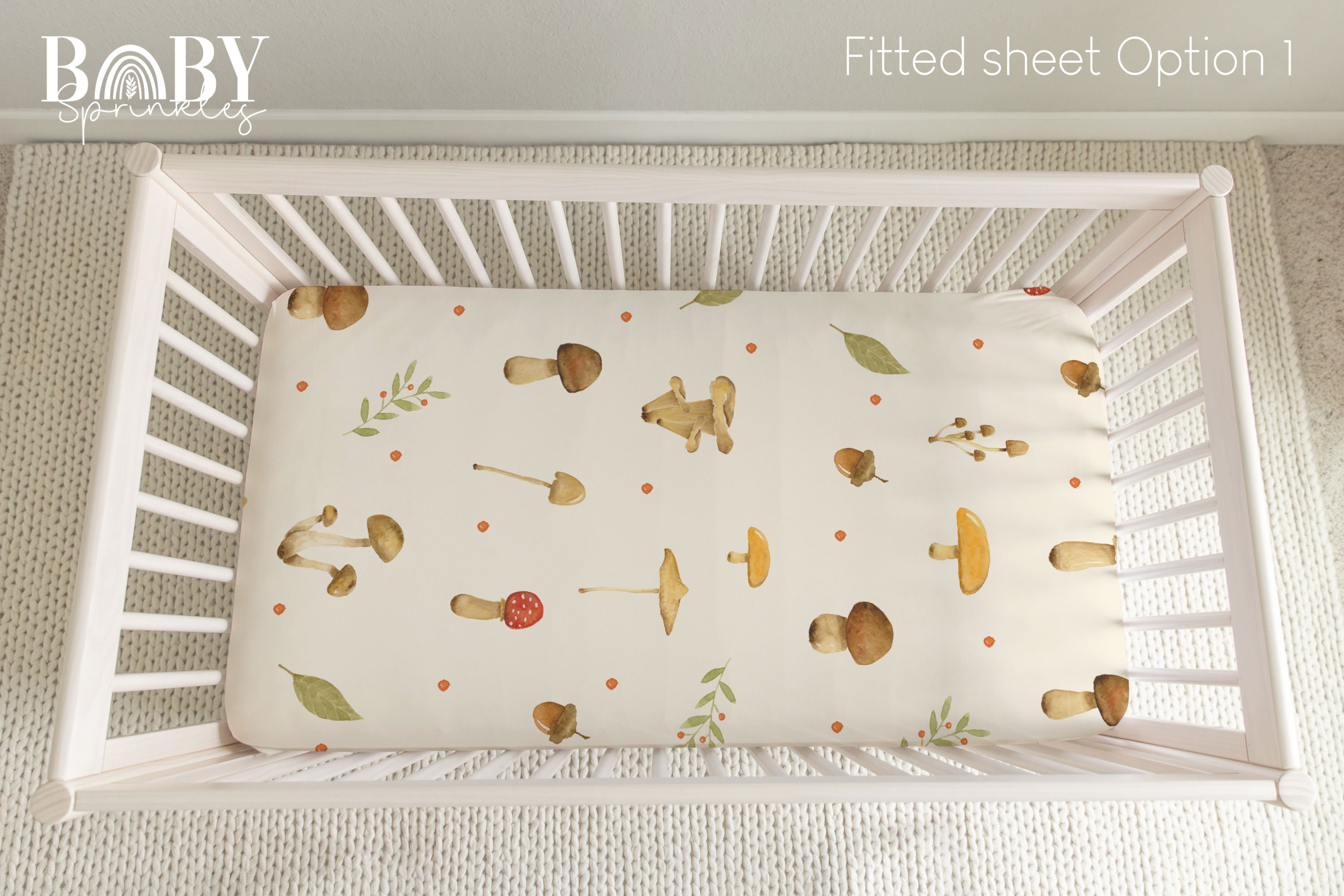Fall top crib sheets