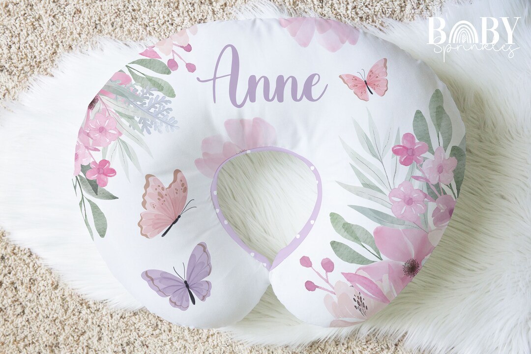 Butterfly flip baby feeding pillow