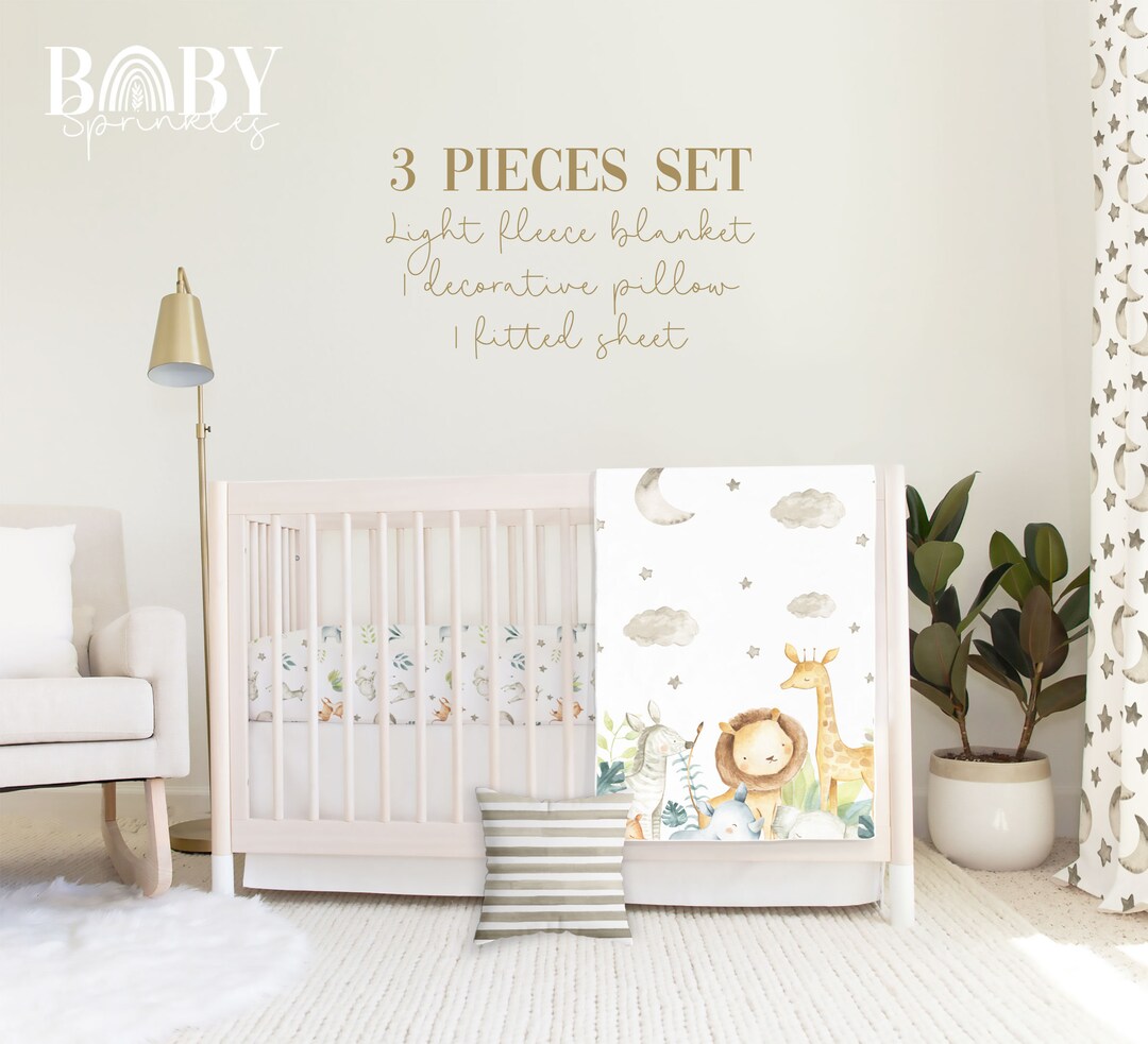 SAFARI BOY CRIB Bedding Set Jungle Baby Crib Bedding Safari Etsy