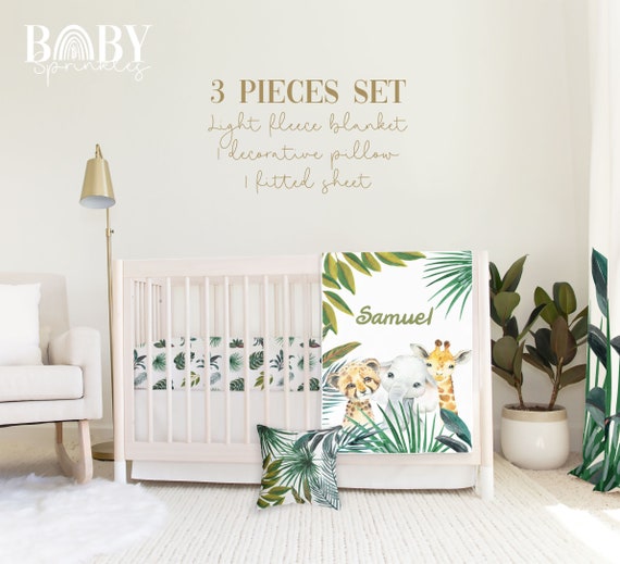 JUNGLE BOY CRIB Bedding Set Jungle Baby Crib Bedding Jungle Etsy