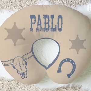 COWBOY Nursing Pillow Cover, Western Gift for Baby, Baby Gift, Personalized Nursing Pillow Cover, Baby Boy Accesories