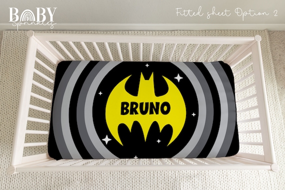 SUPERHERO CRIB Fitted Sheet Superhero Crib Sheet Baby Boy Nursery Hero Boy Nursery Personalized Baby Sheet Etsy UK