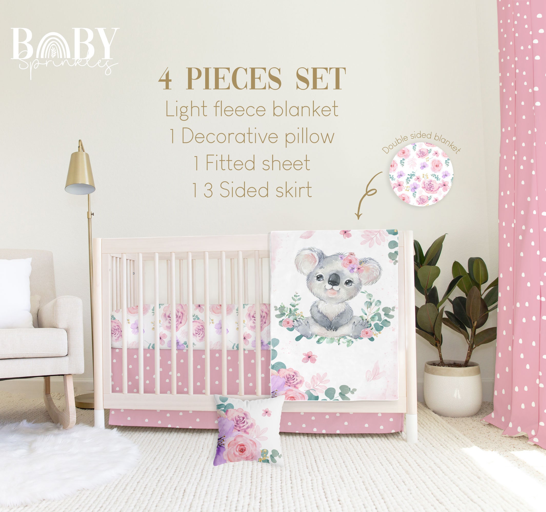 Toddler Bed Set DRAGON BABY Fantasy Baby Crib Bedding, Baby