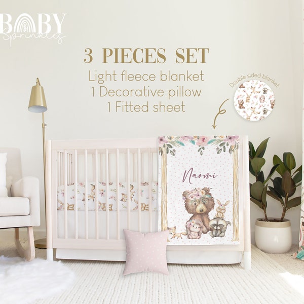 Woodland Nursery Bedding Etsy