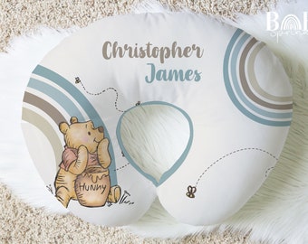 WINNIE THE POOH Nursing Pillow Cover, Winnie the Pooh Gift for Baby, Baby Gift, Personalized Nursing Pillow Cover, Baby Boy Accesories