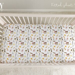 WIZARD BABY CRIB Fitted Sheet, Fantasy Crib Sheet, Baby Boy Nursery, Wizard Boy Nursery, Personalized Baby sheet
