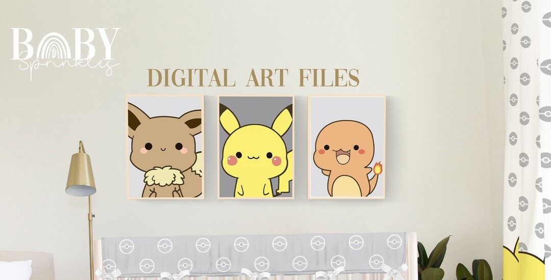 Kinderzimmer Wandkunst-Set - 3 Leinwandbilder In Salbeigrün