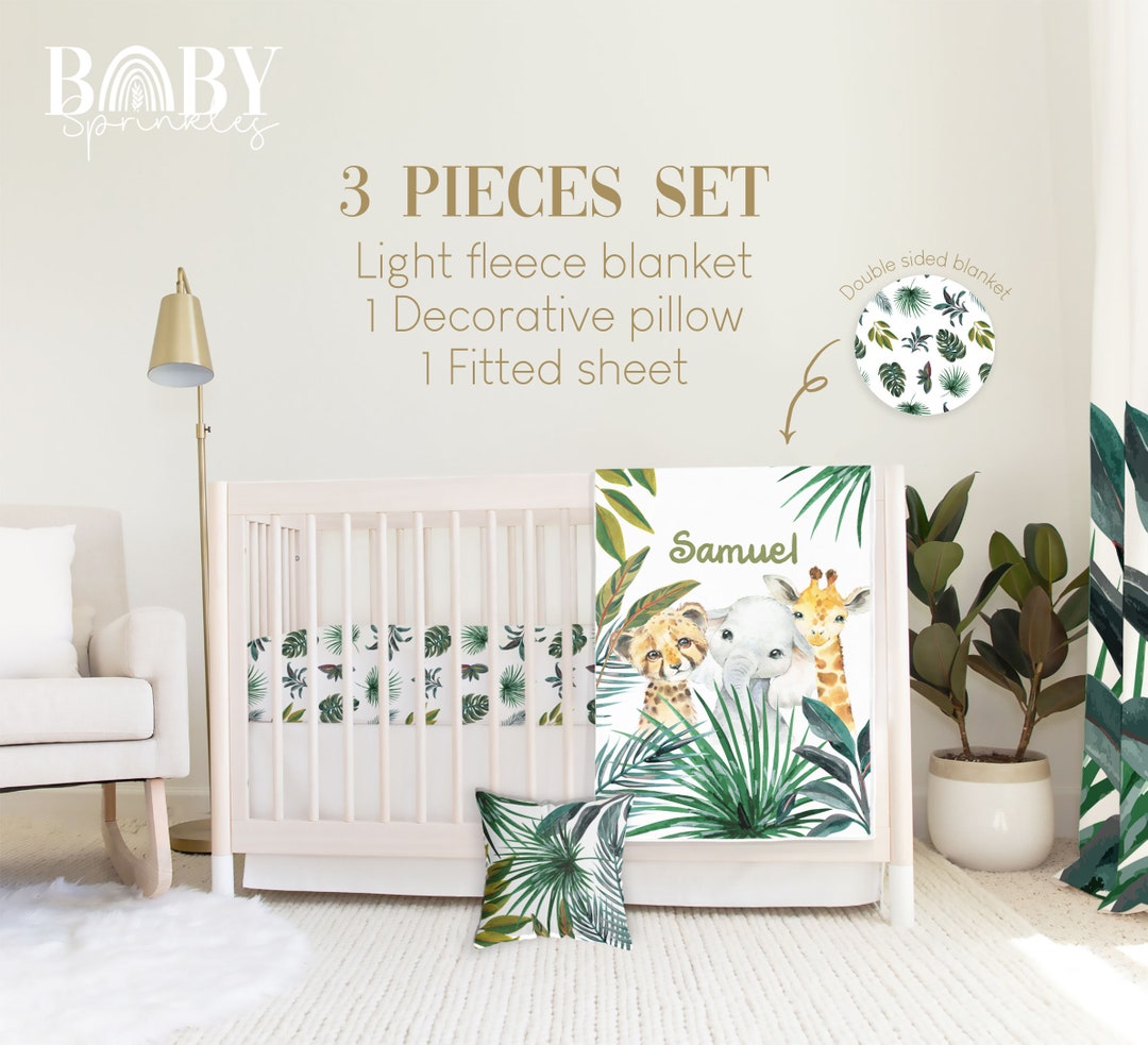 JUNGLE BOY CRIB Bedding Set Jungle Baby Crib Bedding Jungle Etsy