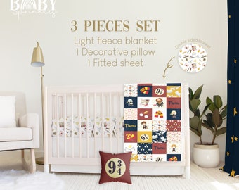 WIZARD BABY Crib Bedding Set Fantasy Baby Crib Bedding Baby Magic Nursery Personalized Baby Blanket Baby Boy Nursery Etsy