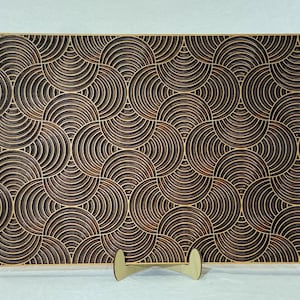 Multilayer Wall Art, Moire Optical Illusion, Wood Mandala, Color Play, Natural Light, Colored Light