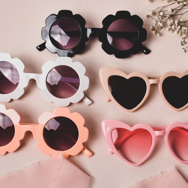 Kids Sunglasses, Flower Girl Sunglasses, Flower Sunglasses, Toddler Sunglasses, Gift Idea,  Toddler Petal Patrol, Flower Girl Proposal Gift