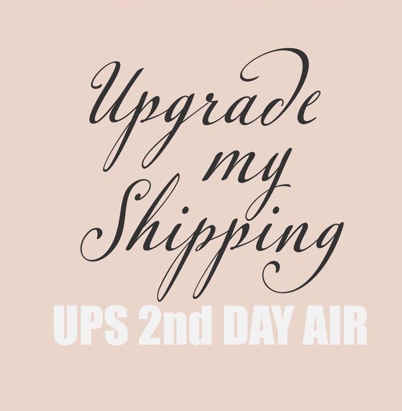UPS 2nd DAY AIR shipping Upgrade Etsy