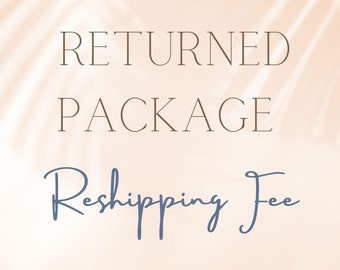 Returned Package Reshipping Fee