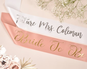 Personalized Satin Sash - Pageant Sash - Personalized Sash - Birthday Party - Bachelorette Party - Bachelorette Party Sash - Custom Sash