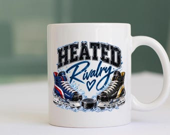 Hockey Romance inspired Heated Rivalry Mug Books & Coffee Cute Bookish Heated Team Tea Coffee Cup Gift