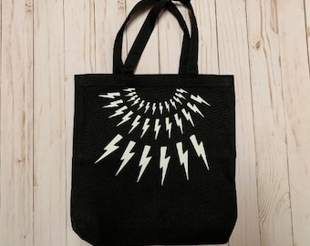 Schitt's Creek Inspired David Rose Lightning Bolt Tote Bag