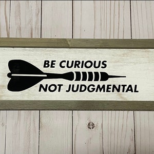 Lasso Wood Rustic Be Curious Hanging Door Plaque Home Decor