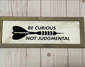 Lasso Wood Rustic Be Curious Hanging Door Plaque Home Decor