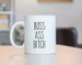 Lasso Inspired Boss Ass Bitch Rebecca Welton Keeley Jones Ted Mustache Mug Coffee Tea Cup Gift 