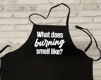 Schitt's Creek Inspired What Does Burning Smell Like? David Rose Ew David Apron Cooking Baking Grilling Kitchen Apron