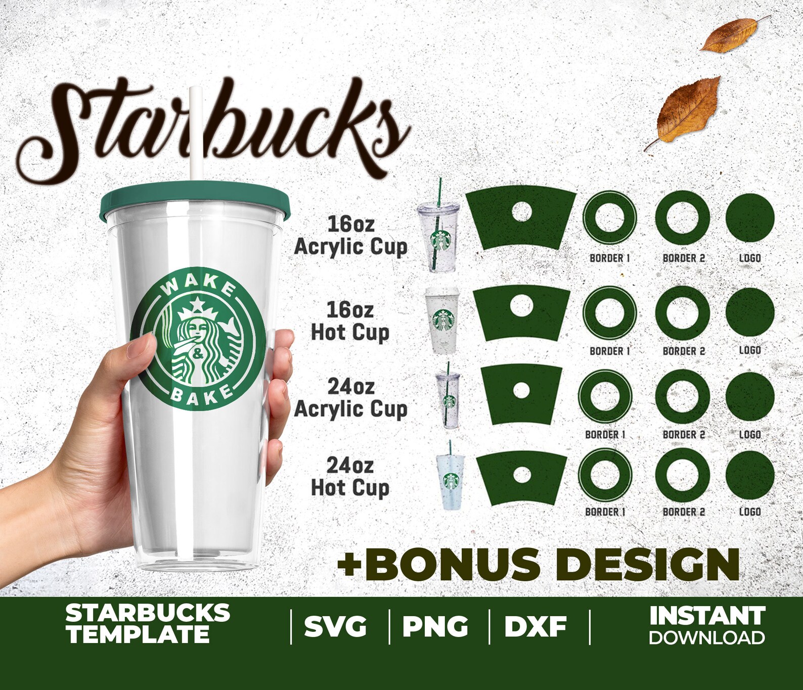 Starbucks Template Svg Starbucks Full Wrap Template Svg 16 / Etsy