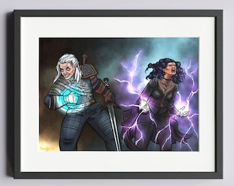 The Witcher Poster / Art Print, Programa de TV, Serie, Regalos para Él, Regalos para Ella, Arte mural, Decoración del hogar, Videojuego