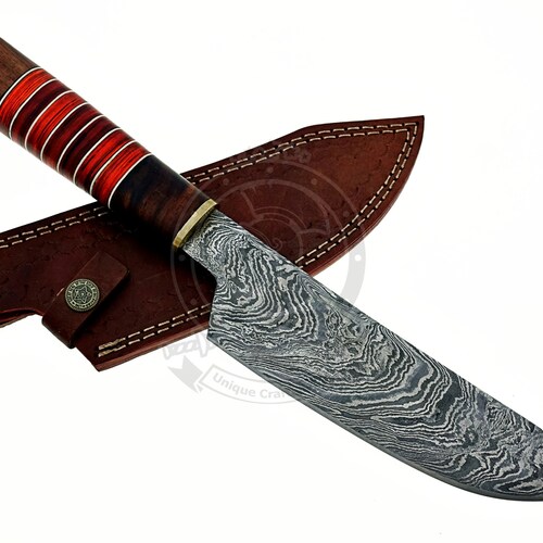 Handmade Damascus's Chef Knife, Unique Kitchen Knife, Outdoor cooking knife,1 Year Anniversary, Gift for boyfriend, shops Gifts For Parents