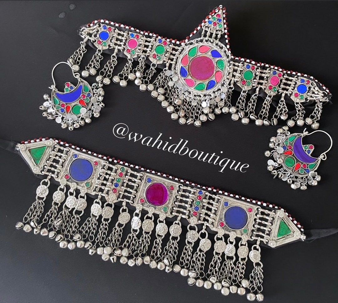 3 Piece Afghan Jewellery Set Afghan Jewellery Etsy Australia