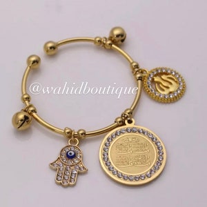 Islamic baby cuff bracelet