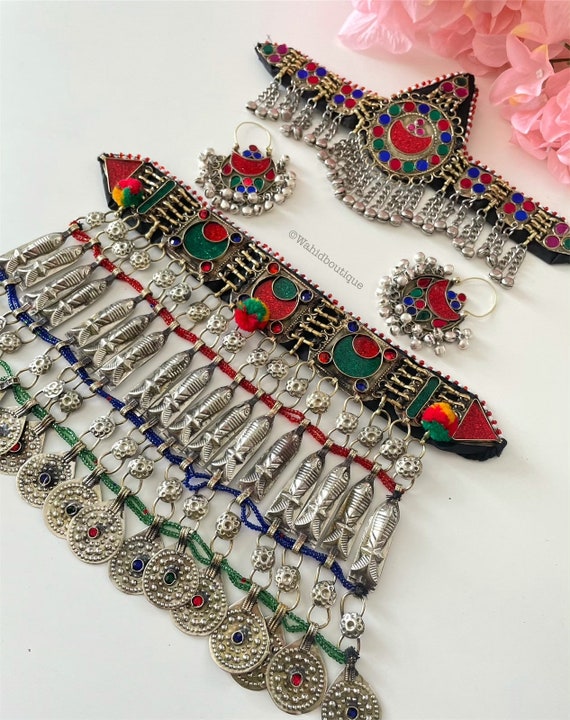Afghan Vintage 3 Piece Jewellery Set Afghan Jewellery Etsy