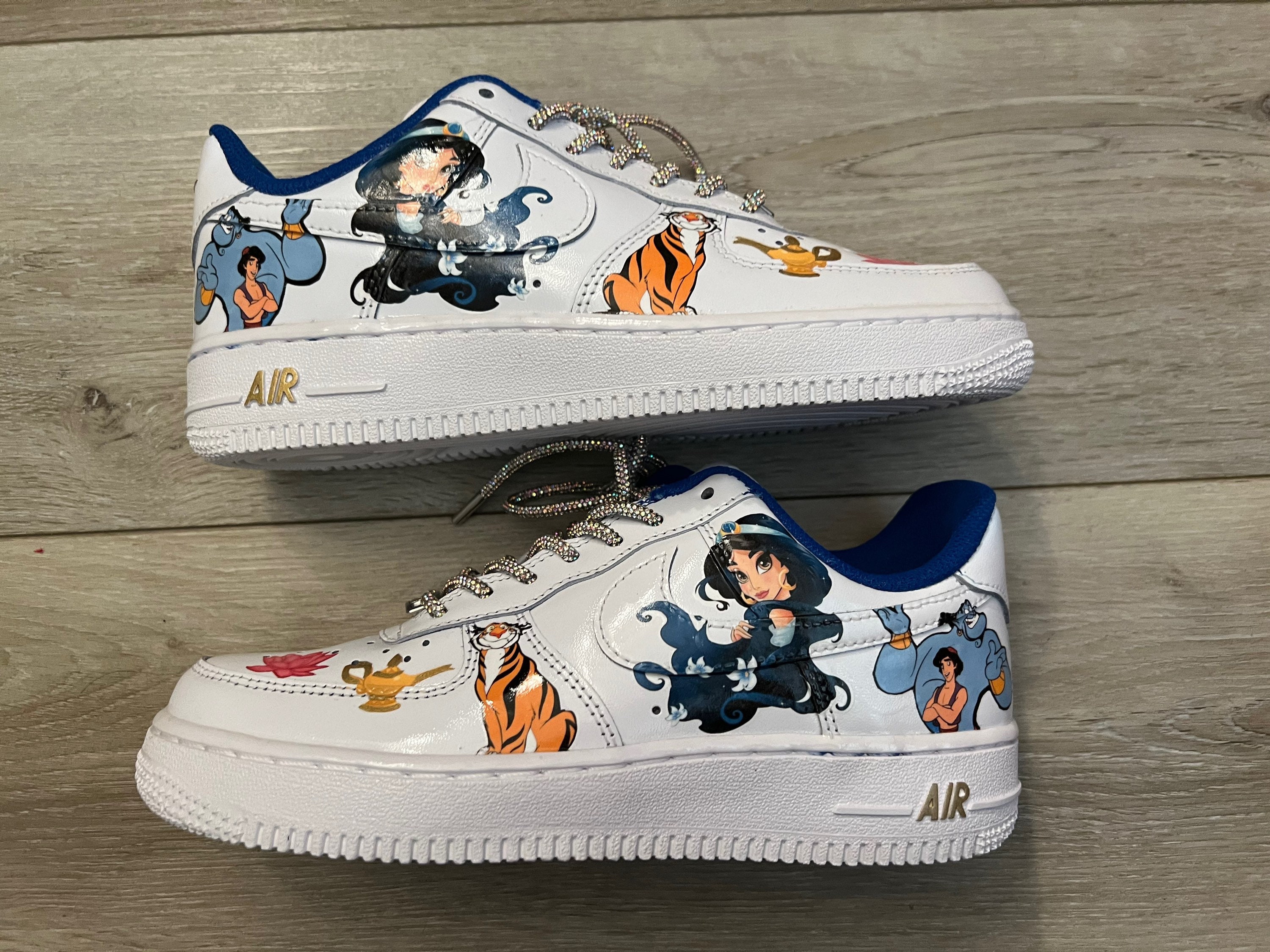 Jasmine Aladdin Disney Princess Custom Nike Air Force 1 - Etsy