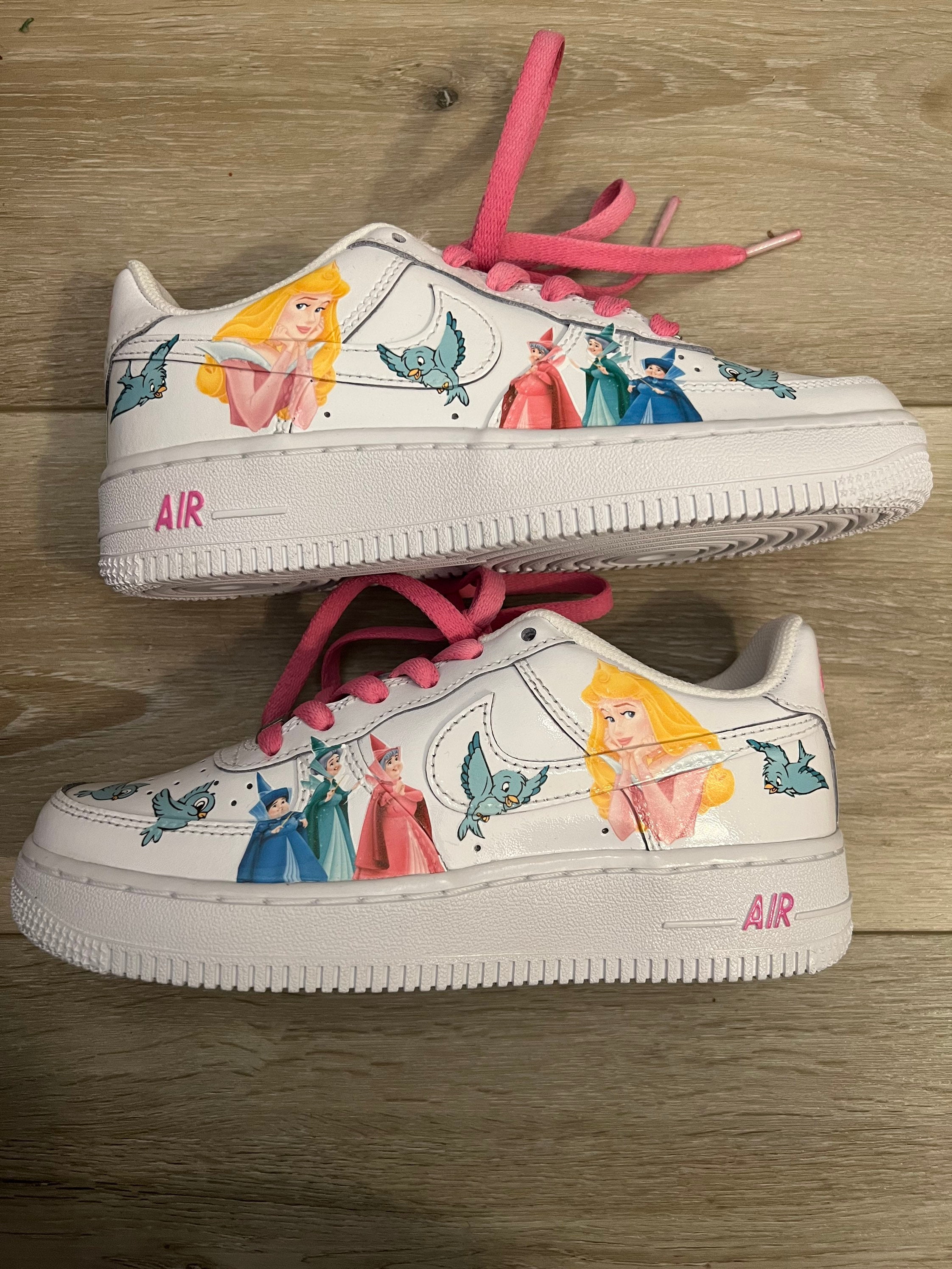 Cinderella Disney Cartoon Sneakers Air Force Shoes