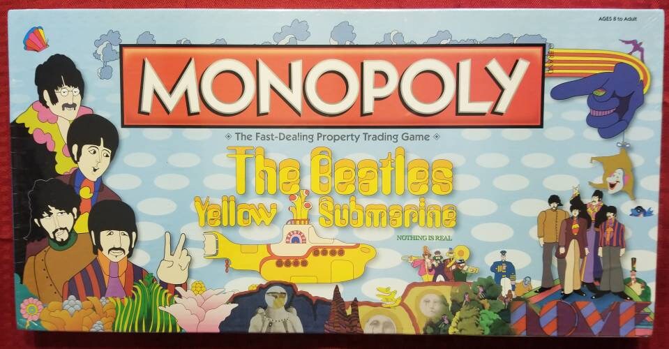 The Beatles Monopoly Yellow Submarine New Never Opened C2013