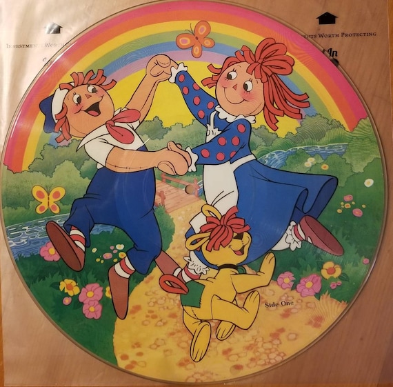 Raggedy Ann and Raggedy Andy Picture Disc Kid Stuff Records C1981