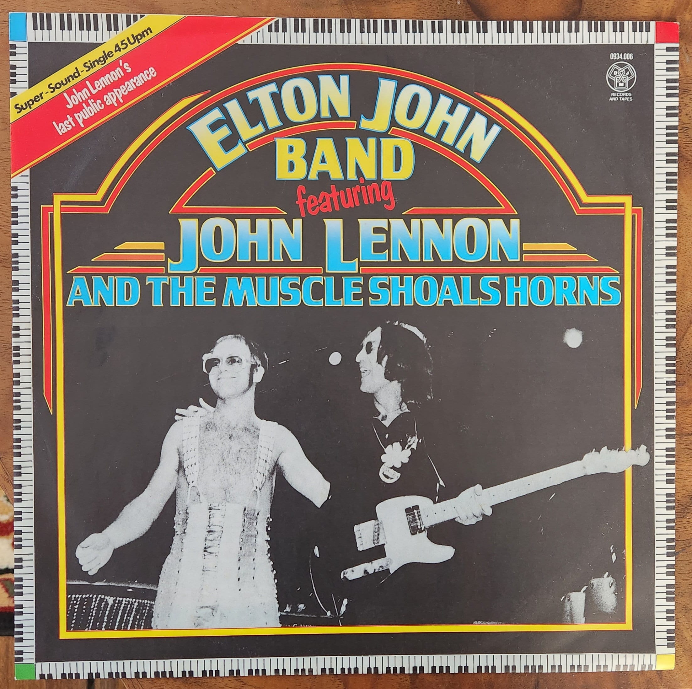 John Lennon With Elton John and the Muscle Shoals Horns C1976 John