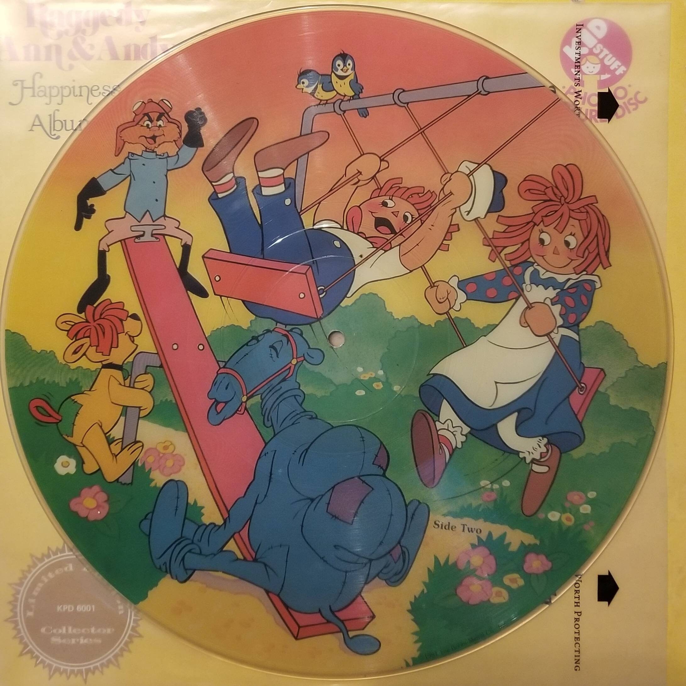 Raggedy Ann And Raggedy Andy Picture Disc Kid Stuff Records c1981