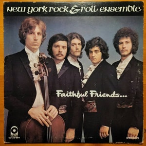 New York Rock n Roll Ensemble Faithful Friends lp Atco Records SD 33-294 Original Inner and Original Lyrics Sheet insert c1969 Psychedelic