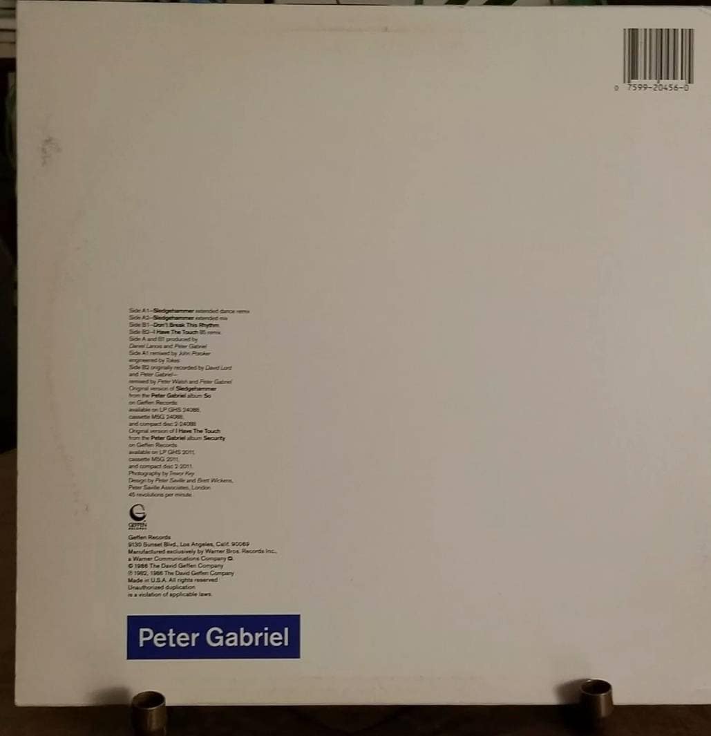 Peter Gabriel Sledge Hammer Geffen Records Demo/promo C1986 Etsy