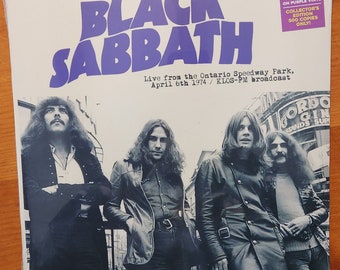 Black Sabbath/Purple Vinyl/Rare Live Lp/Sealed/500 Made Worldwide/Mind Control Records/Mind717/c2019/FM KLOS Broadcast Ontario Speedway 1975