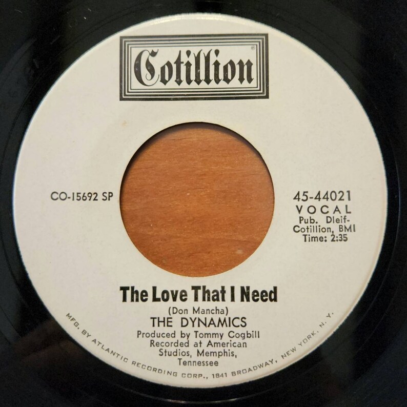 The Dynamics Ice Cream Song the Love That I Need Cotillion Etsy