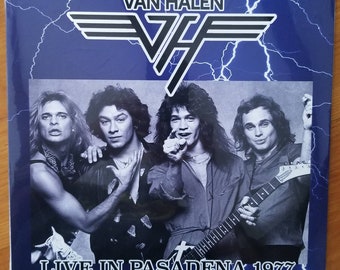 Van Halen FM broadcast 1977 Live in Pasadena Mind control Records 500 copies made worldwide Rare Lp