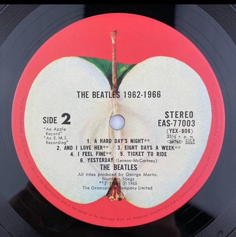 The Beatles/1962-1966/apple Records/eas 77003-4/rare/out of Print/obi ...
