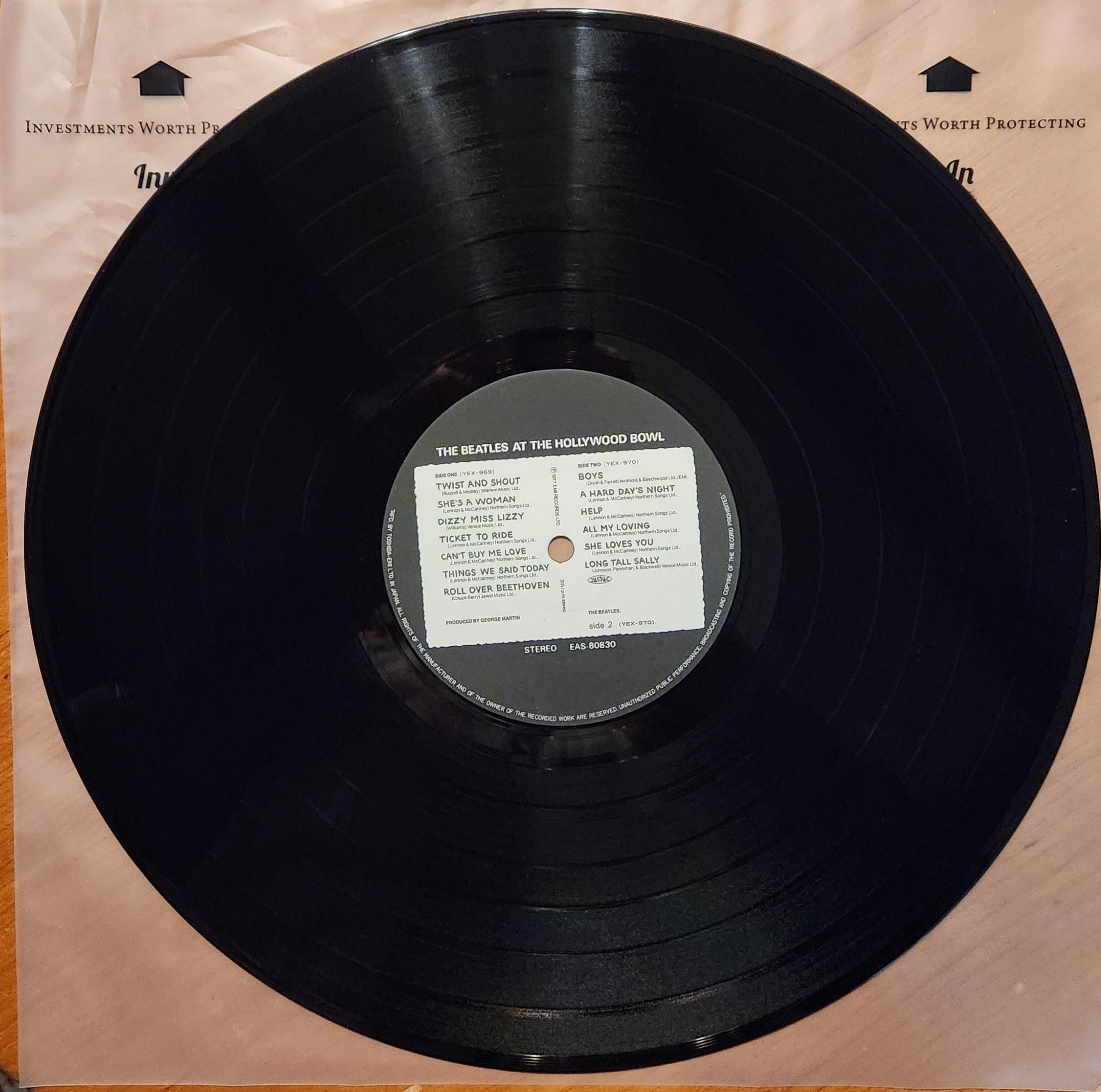 beatles at hollywood bowl (RARE TEST盤） beatles at hollywood bowl (RARE TEST盤）