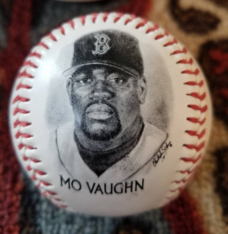 Mo Vaughn Rare Red Sox Burger King Ball Give Away Authentic Etsy