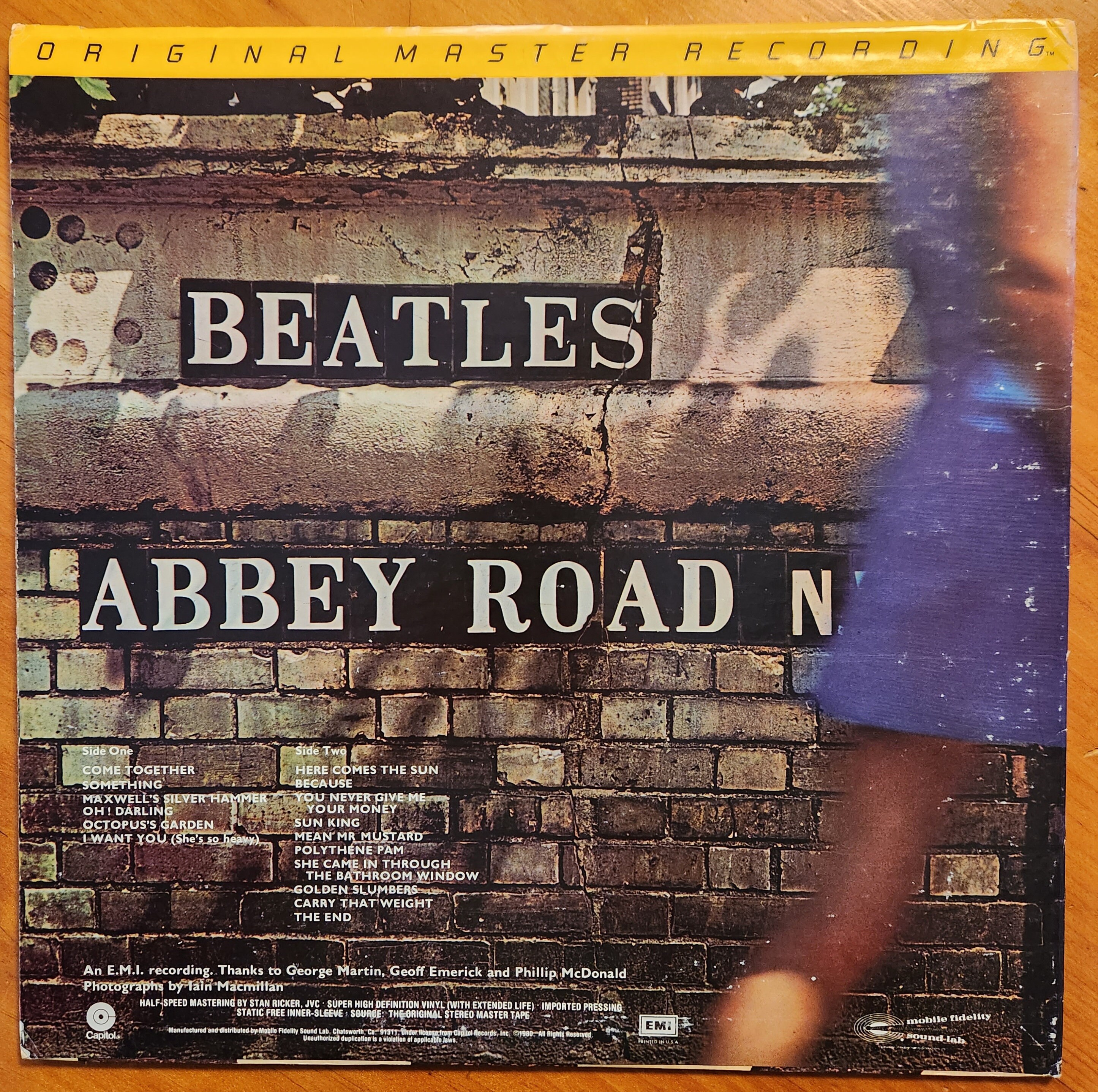 The Beatles/abbey Road/lp/ Mobil Fidelity Sound Lab/1-023/ Rare in