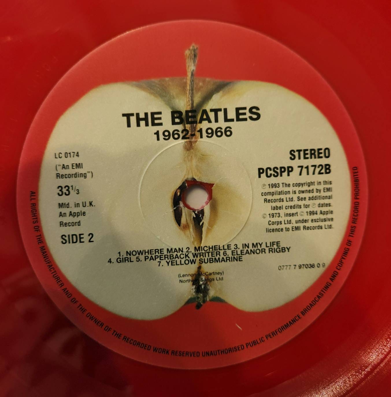 The Beatles/1962-1966 Red Vinyl Long Out of Print See