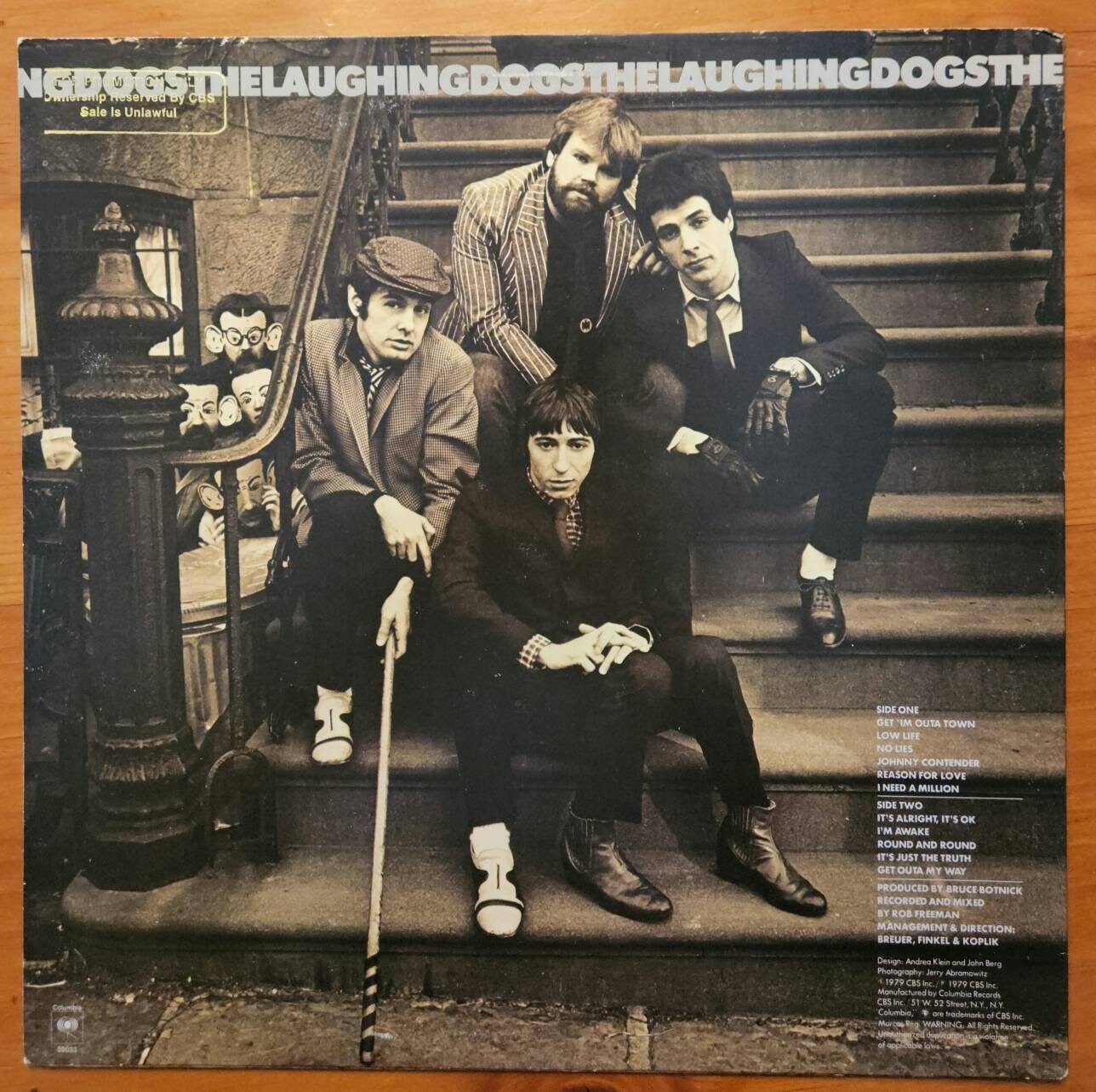 The Laughing Dogs Self Titled LP C1979 Columbia Records BL 36033