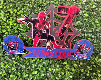 Spider man cake topper