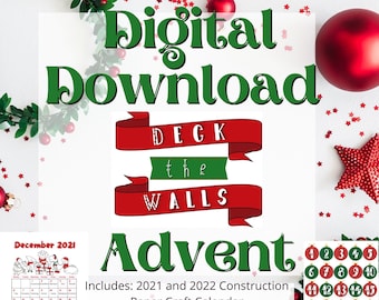 Christmas Construction Paper Advent Calendar