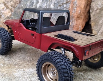 Wood bed insert for the WT_Micro SCX24 BRUTE "Y" Series body-  Custom made by KRC Gear